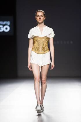 Model bei der Zyanya Keizer Fashion Show auf der Mercedes-Benz Fashion Week Madrid Spring Summer 2016. Madrid, 22.09.2015 Zyanya Keizer Model 