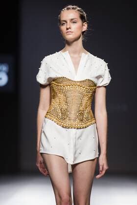 Model bei der Zyanya Keizer Fashion Show auf der Mercedes-Benz Fashion Week Madrid Spring Summer 2016. Madrid, 22.09.2015 Zyanya Keizer Model 