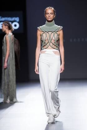 Model bei der Zyanya Keizer Fashion Show auf der Mercedes-Benz Fashion Week Madrid Spring Summer 2016. Madrid, 22.09.2015 Zyanya Keizer Model 