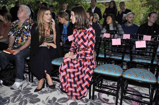 Milan Fashion Week, Women Spring Summer 2016. Milano, Moda Donna, Primavera Estate 2016.GUCCI arrivals Pictured: Bianca Aldobrandini D Adda Charlotte Casiraghi  RiccardoxGiordano