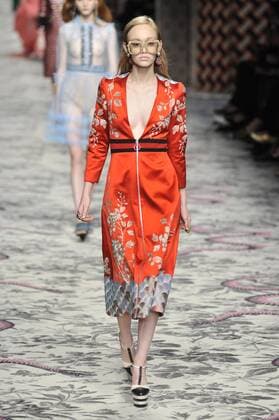 Milan Fashion Week, Women Spring Summer 2016. Milano, Moda Donna, Primavera Estate 2016.GUCCI catwalk . Pictured: models  RiccardoxGiordano