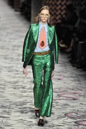 Milan Fashion Week, Women Spring Summer 2016. Milano, Moda Donna, Primavera Estate 2016.GUCCI catwalk . Pictured: models  RiccardoxGiordano