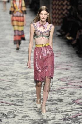 Milan Fashion Week, Women Spring Summer 2016. Milano, Moda Donna, Primavera Estate 2016.GUCCI catwalk . Pictured: models  RiccardoxGiordano