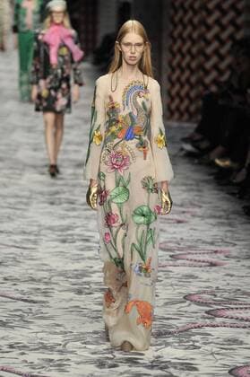 Milan Fashion Week, Women Spring Summer 2016. Milano, Moda Donna, Primavera Estate 2016.GUCCI catwalk . Pictured: models  RiccardoxGiordano