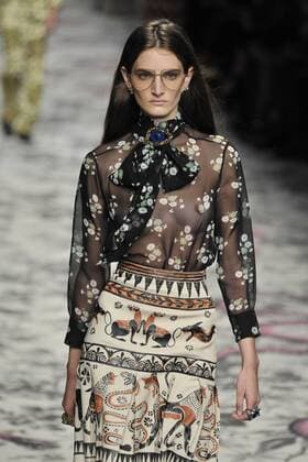 Milan Fashion Week, Women Spring Summer 2016. Milano, Moda Donna, Primavera Estate 2016.GUCCI catwalk . Pictured: models  RiccardoxGiordano