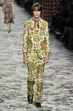 Milan Fashion Week, Women Spring Summer 2016. Milano, Moda Donna, Primavera Estate 2016.GUCCI catwalk . Pictured: models  RiccardoxGiordano