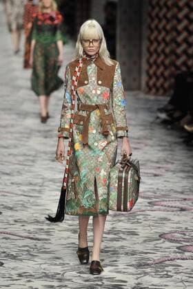 Milan Fashion Week, Women Spring Summer 2016. Milano, Moda Donna, Primavera Estate 2016.GUCCI catwalk . Pictured: models  RiccardoxGiordano
