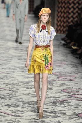 Milan Fashion Week, Women Spring Summer 2016. Milano, Moda Donna, Primavera Estate 2016.GUCCI catwalk . Pictured: models  RiccardoxGiordano