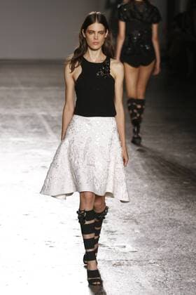 Milan Fashion Week, Women Spring Summer 2016. Milano, Moda Donna, Primavera Estate 2016. Les Copains catwalk Pictured: models  Fotosicki