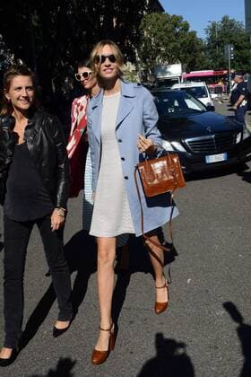 ENTERTAINMENT CELEBRITIES Mailand Fashion Week - Prominente vor der Emporio Armani Modenschau Milano, Guests arrivals at the Emporio Armani Fashion Sohw. Milan Fashion Week. Pictured: Beatrice Borromeo Casiraghi  Comi Terenghi
