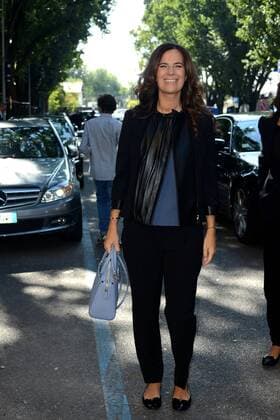 ENTERTAINMENT CELEBRITIES Mailand Fashion Week - Prominente vor der Emporio Armani Modenschau Milano, Guests arrivals at the Emporio Armani Fashion Sohw. Milan Fashion Week. Pictured: Roberta Armani  Comi Terenghi