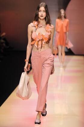 Milan Fashion Week, Women Spring Summer 2016. Milano, Moda Donna, Primavera Estate 2016. EMPORIO ARMANI catwalk Pictured:models  RiccardoxGiordano Fotosicki