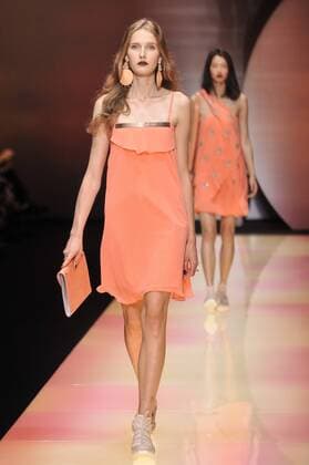 Milan Fashion Week, Women Spring Summer 2016. Milano, Moda Donna, Primavera Estate 2016. EMPORIO ARMANI catwalk Pictured:models  RiccardoxGiordano Fotosicki