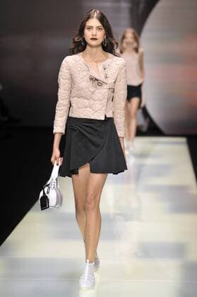 Milan Fashion Week, Women Spring Summer 2016. Milano, Moda Donna, Primavera Estate 2016. EMPORIO ARMANI catwalk Pictured:models  RiccardoxGiordano Fotosicki