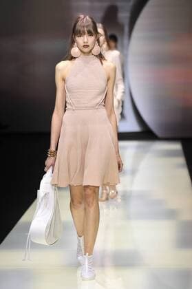 Milan Fashion Week, Women Spring Summer 2016. Milano, Moda Donna, Primavera Estate 2016. EMPORIO ARMANI catwalk Pictured:models  RiccardoxGiordano Fotosicki