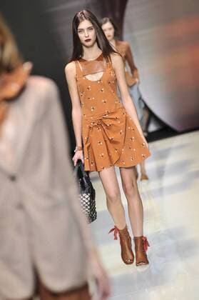 Milan Fashion Week, Women Spring Summer 2016. Milano, Moda Donna, Primavera Estate 2016. EMPORIO ARMANI catwalk Pictured:models  RiccardoxGiordano Fotosicki
