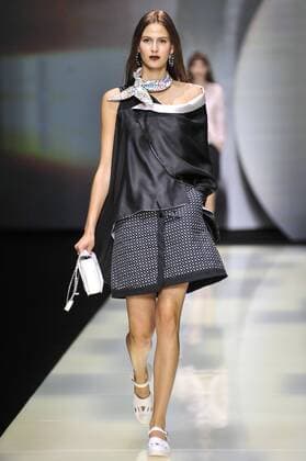 Milan Fashion Week, Women Spring Summer 2016. Milano, Moda Donna, Primavera Estate 2016. EMPORIO ARMANI catwalk Pictured:models  RiccardoxGiordano Fotosicki