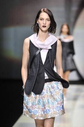 Milan Fashion Week, Women Spring Summer 2016. Milano, Moda Donna, Primavera Estate 2016. EMPORIO ARMANI catwalk Pictured:models  RiccardoxGiordano Fotosicki