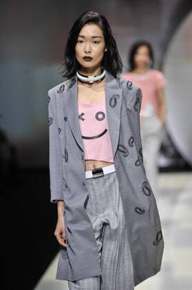 Milan Fashion Week, Women Spring Summer 2016. Milano, Moda Donna, Primavera Estate 2016. EMPORIO ARMANI catwalk Pictured:models  RiccardoxGiordano Fotosicki