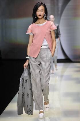 Milan Fashion Week, Women Spring Summer 2016. Milano, Moda Donna, Primavera Estate 2016. EMPORIO ARMANI catwalk Pictured:models  RiccardoxGiordano Fotosicki