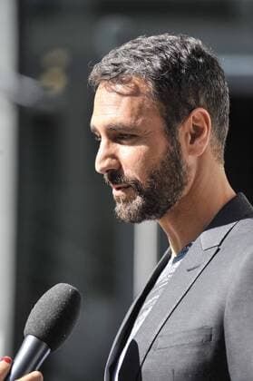 Milan Fashion Week, Women Spring Summer 2016. Milano, Moda Donna, Primavera Estate 2016. EMPORIO ARMANI arrivals Pictured: Raoul Bova  RiccardoxGiordano Fotosicki