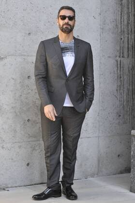 Milan Fashion Week, Women Spring Summer 2016. Milano, Moda Donna, Primavera Estate 2016. EMPORIO ARMANI arrivals Pictured: Raoul Bova  RiccardoxGiordano Fotosicki