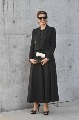 Milan Fashion Week, Women Spring Summer 2016. Milano, Moda Donna, Primavera Estate 2016. EMPORIO ARMANI arrivals Pictured: Cristina Lodi  RiccardoxGiordano Fotosicki