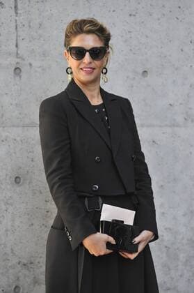 Milan Fashion Week, Women Spring Summer 2016. Milano, Moda Donna, Primavera Estate 2016. EMPORIO ARMANI arrivals Pictured: Cristina Lodi  RiccardoxGiordano Fotosicki