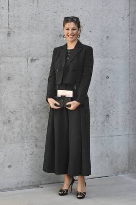 Milan Fashion Week, Women Spring Summer 2016. Milano, Moda Donna, Primavera Estate 2016. EMPORIO ARMANI arrivals Pictured: Cristina Lodi  RiccardoxGiordano Fotosicki