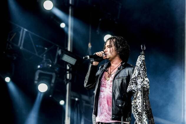 RIO DE JANEIRO, Brazil - 09 25 2015: ROCK IN RIO 2015 - The band TERROR CLASSIC performs at Sunset Stage on five days of the festival, during Rock in Rio 2015.  MarceloxCortes