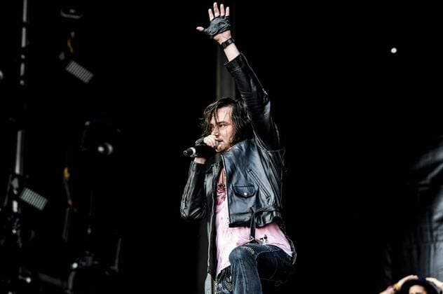 RIO DE JANEIRO, Brazil - 09 25 2015: ROCK IN RIO 2015 - The band TERROR CLASSIC performs at Sunset Stage on five days of the festival, during Rock in Rio 2015.  MarceloxCortes