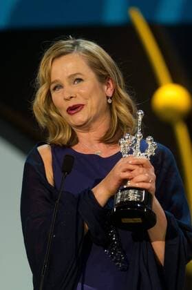 Emily Watson receives from the hands of Jose Luis Rebordinos, director of the festival, the Donostia Award in the 63th San Sebastian Film Festival on September 25, 2015 Cordon Press Emily Watson receives the Donostia Award _63th San Sebastian Film Festival  Emily Watson receives the Donostia Award _63th San Sebastian Fi