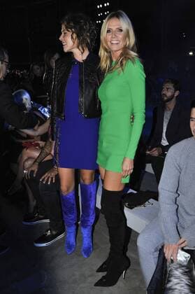 Milan Fashion Week, Women Spring Summer 2016. Milano, Moda Donna, Primavera Estate 2016. VERSACE arrivals Pictured: Heidi Klum  RiccardoxGiordanox Fotosicki