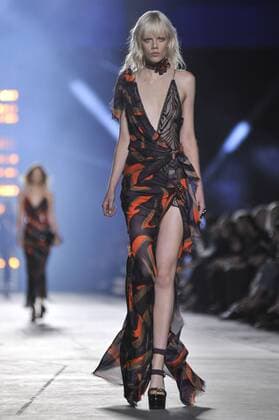 Milan Fashion Week, Women Spring Summer 2016. Milano, Moda Donna, Primavera Estate 2016. VERSACE catwalk Pictured: Models  RiccardoxGiordanox Fotosicki