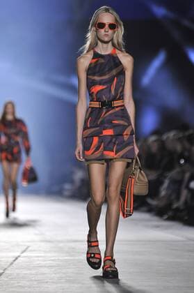 Milan Fashion Week, Women Spring Summer 2016. Milano, Moda Donna, Primavera Estate 2016. VERSACE catwalk Pictured: Models  RiccardoxGiordanox Fotosicki