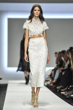Milan Fashion Week, Women Spring Summer 2016. ERMANNO SCERVINO catwalk Pictured: Models  RiccardoxGiordanox Fotosicki