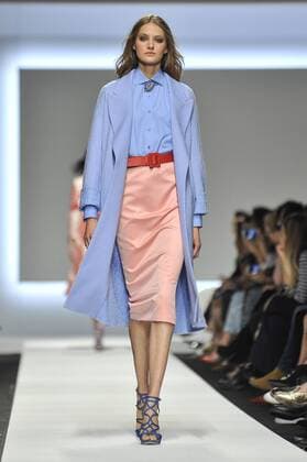 Milan Fashion Week, Women Spring Summer 2016. ERMANNO SCERVINO catwalk Pictured: Models  RiccardoxGiordanox Fotosicki