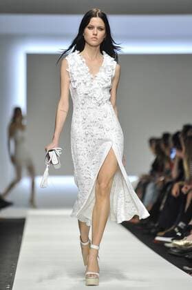 Milan Fashion Week, Women Spring Summer 2016. ERMANNO SCERVINO catwalk Pictured: Models  RiccardoxGiordanox Fotosicki