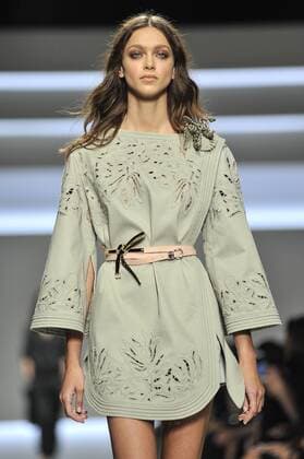 Milan Fashion Week, Women Spring Summer 2016. ERMANNO SCERVINO catwalk Pictured: Models  RiccardoxGiordanox Fotosicki