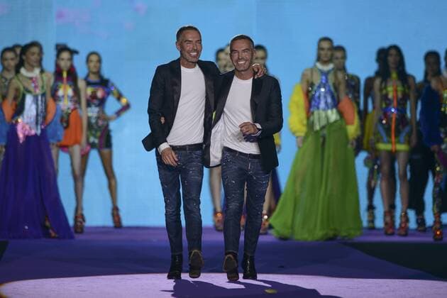 Milan Fashion Week, Women Spring Summer 2016. DSQUARED catwalk Pictured: Models  RiccardoxGiordanox Fotosicki