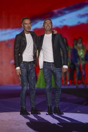 Milan Fashion Week, Women Spring Summer 2016. DSQUARED catwalk Pictured: Models  RiccardoxGiordanox Fotosicki