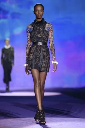 Milan Fashion Week, Women Spring Summer 2016. DSQUARED catwalk Pictured: Models  RiccardoxGiordanox Fotosicki