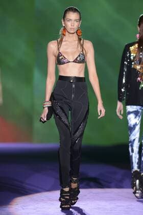 Milan Fashion Week, Women Spring Summer 2016. DSQUARED catwalk Pictured: Models  RiccardoxGiordanox Fotosicki