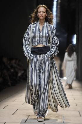 Milan Fashion Week, Women Spring Summer 2016. TRUSSARDI catwalk Pictured: Models  RiccardoxGiordanox xFotosicki