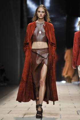 Milan Fashion Week, Women Spring Summer 2016. TRUSSARDI catwalk Pictured: Models  RiccardoxGiordanox xFotosicki