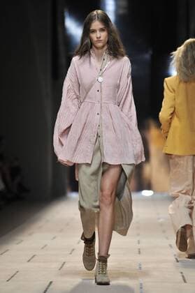 Milan Fashion Week, Women Spring Summer 2016. TRUSSARDI catwalk Pictured: Models  RiccardoxGiordanox xFotosicki