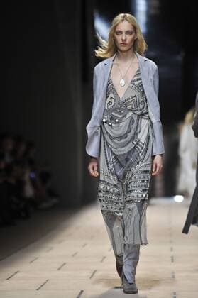 Milan Fashion Week, Women Spring Summer 2016. TRUSSARDI catwalk Pictured: Models  RiccardoxGiordanox xFotosicki