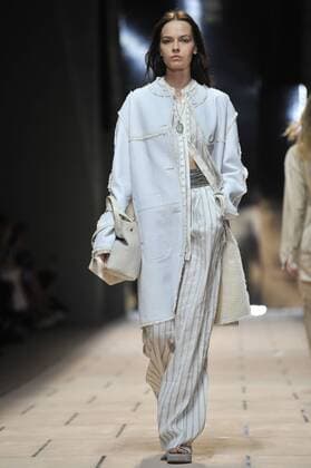 Milan Fashion Week, Women Spring Summer 2016. TRUSSARDI catwalk Pictured: Models  RiccardoxGiordanox xFotosicki