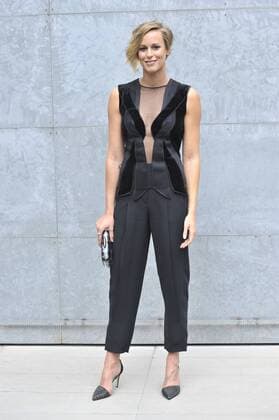 ENTERTAINMENT CELEBRITIES Mailand Fashion Week - Prominenz bei Giorgio Armani Modenschau Milan Fashion Week, Women Spring Summer 2016. Milano, Moda Donna, Primavera Estate 2016. GIORGIO ARMANI front row Pictured: Federica Pellegrini  RiccardoxGiorrdanox Fotosicki