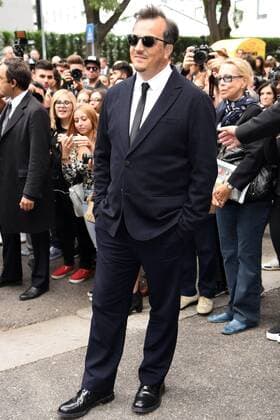 Milan Fashion Week, Women Spring Summer 2016. Milano, Moda Donna, Primavera Estate 2016. GIORGIO ARMANI arrivals Pictured: Gabriele Muccino  SimonaxChioccia Fotosicki
